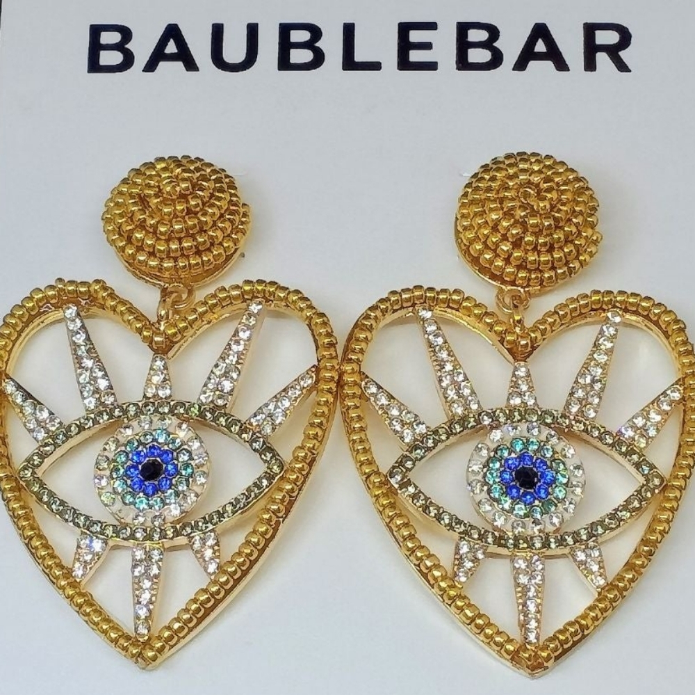 Baublebar Evil Eye Heart Earrings